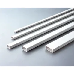 Kabelkanal med tape, 2 meter, hvid, 16x10 mm