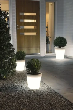 Konstsmide Assisi potteplanet m. LED lys, 40 cm