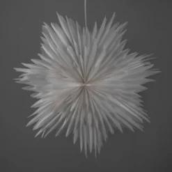 Konstsmide julestjerne med lys, 80 cm, hvid