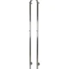Kriss Duo håndklædetørrer, el, 19x148 cm, poleret rustfrit stål