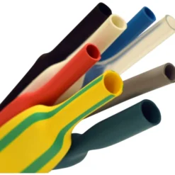 Krympeflex uden lim, Ø9,5/4,8 mm, gul/grøn - 5 meter
