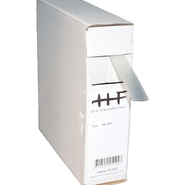 Krympeflex uden lim, Ø2,4/1,2 mm, klar - 10 meter