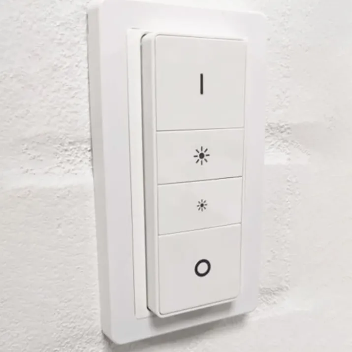 LAB3D indsats til Philips Hue V1 dimmer med LK Design ramme Base 63, hvid