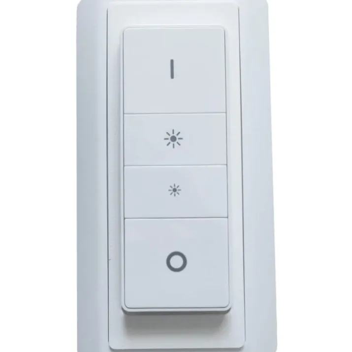 LAB3D indsats til Philips Hue V1 dimmer med LK Opus 66 ramme, hvid