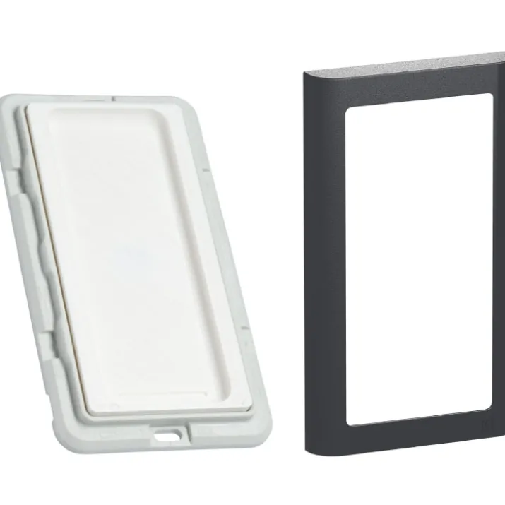 LAB3D indsats til Philips Hue V2 dimmer med LK Softline 63 ramme, koksgrå