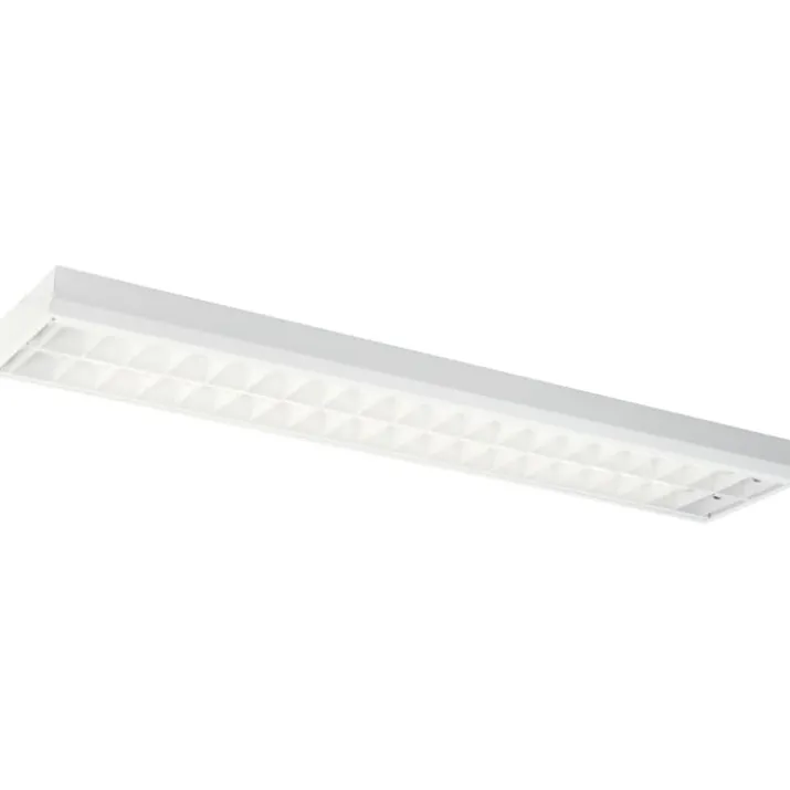 Lareno Modus kontorarmatur for 2 x LED rør, hvidt gitter