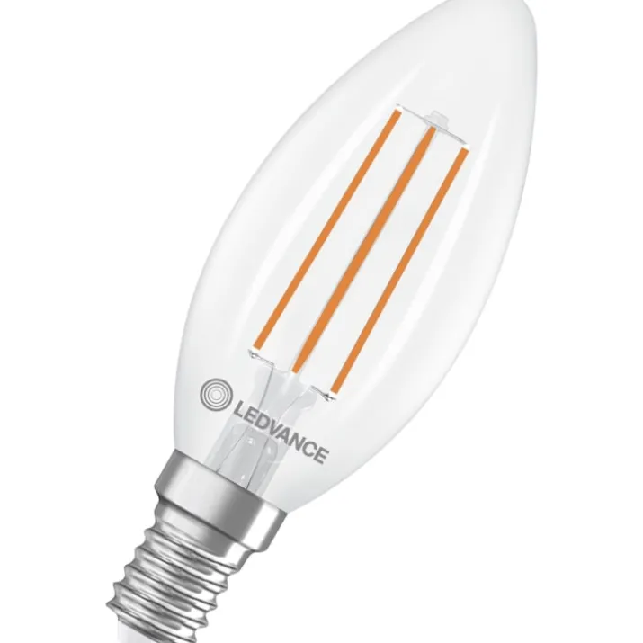 Ledvance E14 kertepære, 2700K, 2,2W