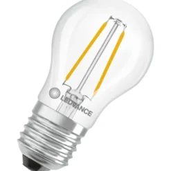 Ledvance E27 kronepære, 2700K, 1W