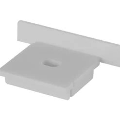 Ledvance endestykke for bred aluprofil 2, med hul, 2-pak
