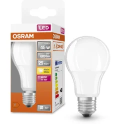Ledvance E27 standardpære, 2700K, 6,5W