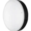 Ledvance Surface Bulkhead udendørs væglampe, sort, 4000K, Ø25 cm