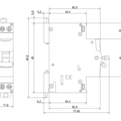 Legrand DX3 automatsikring kl. C, 1P, 1A
