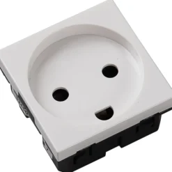 Legrand Mosaic stikkontakt til gulvboks 2P+J, hvid