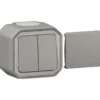 Legrand Plexo55 udendørs afbryder, 2 modul, grå