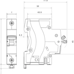 Legrand RX3 automatsikring kl. C, 2P, 10A