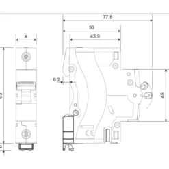 Legrand TX3 automatsikring kl. C, 4P, 63A