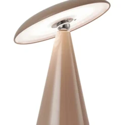 Leitmotiv Phoebe genopladelig bordlampe, brun