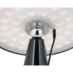 Leitmotiv Phoebe genopladelig bordlampe, sort