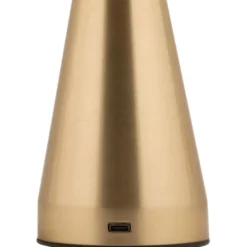 Leitmotiv Rachel genopladelig bordlampe, messing