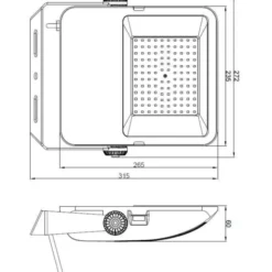 4lite Floodlight projektør, 4000K, 100W