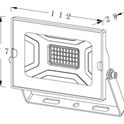 4lite Floodlight projektør, 4000K, 20W