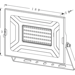 4lite Floodlight projektør, 4000K, 50W