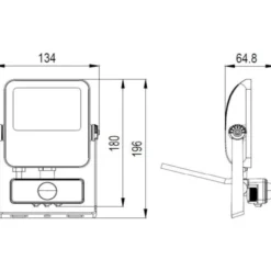 4lite Floodlight projektør med sensor, 4000K, 30W