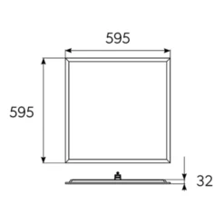 4lite Kithara panel, 60x60 cm, 6500K