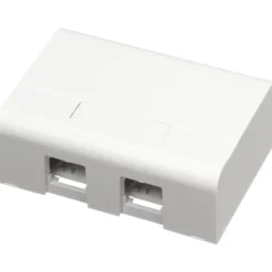 LK Actassi montageboks, 2xRJ45