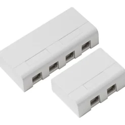LK Actassi montageboks, 2xRJ45