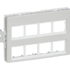 LK Clicline udtag 8x RJ45, lysegrå