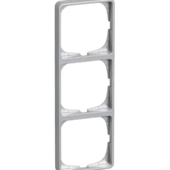 LK Fuga Baseline 50 ramme, 3 modul, metallic