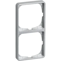 LK Fuga Baseline 50 ramme, 2x1 modul, metallic