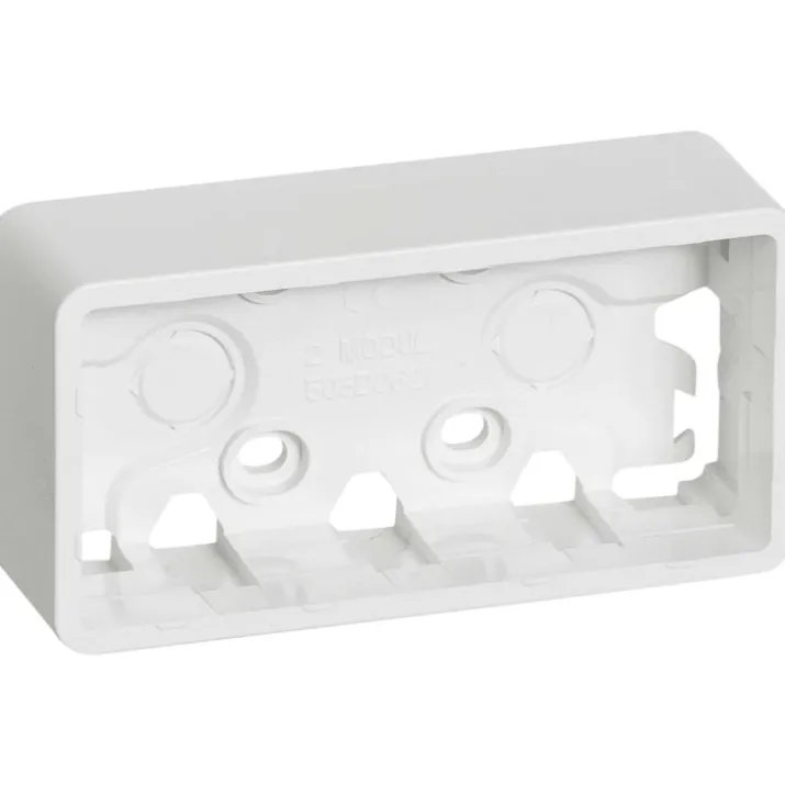 LK Fuga Baseline 50 underlag, 2 modul, vandret, hvid