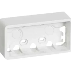 LK Fuga Baseline 50 underlag, 2 modul, vandret, hvid