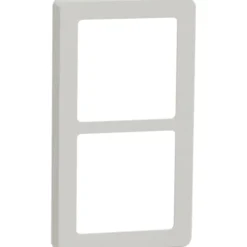 LK Fuga Base 63 ramme, 2x1 modul, lysegrå