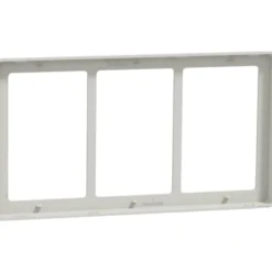 LK Fuga Base 63 ramme, 3x1,5 modul, lysegrå