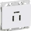 LK Fuga Opus 66 telefonstik indbygning, hvid