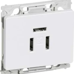 LK Fuga Opus 66 telefonstik indbygning, hvid