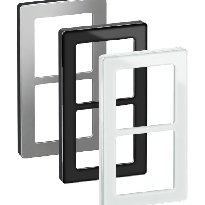 LK Fuga Pure 66 designramme, 2 modul, hvid