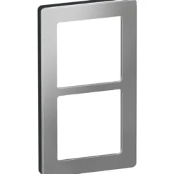 LK Fuga Pure 66 designramme, 2 modul, stål