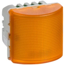 LK Fuga signallampe LED 12 V, konstant/blink, 1 modul, gul