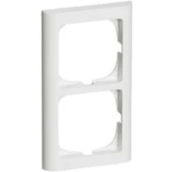 LK Fuga Softline 63 ramme, 2x1 modul, lodret, hvid