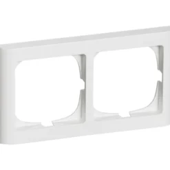 LK Fuga Softline 63 ramme, 2x1 modul, vandret, hvid