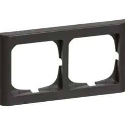 LK Fuga Softline 63 ramme, 2x1 modul, vandret, koksgrå