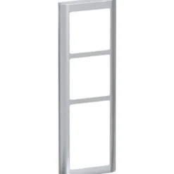 LK Fuga Soft 63 ramme, 3,5 modul, metallic
