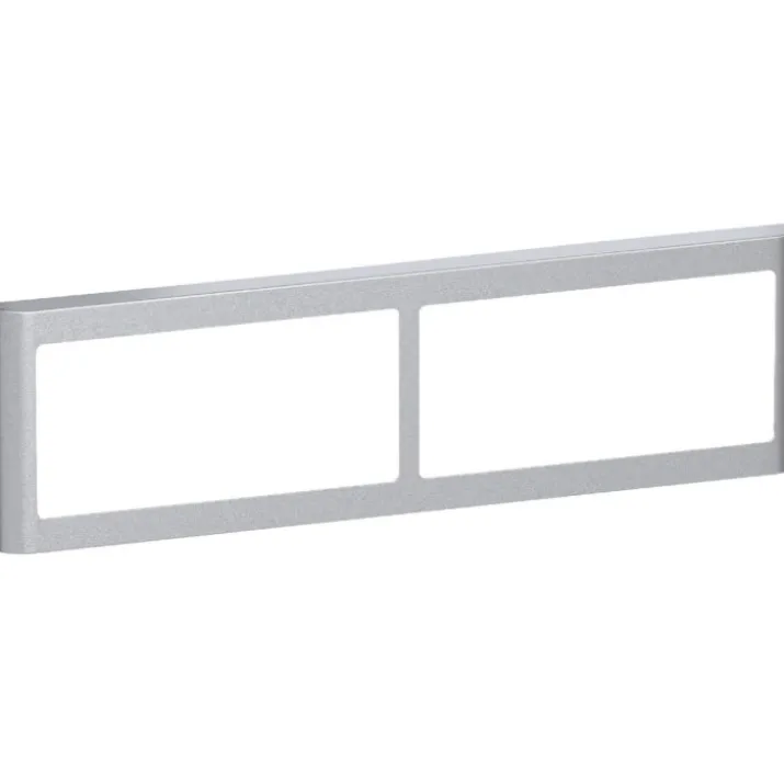 LK Fuga Soft 63 ramme, 2x2 modul, metallic