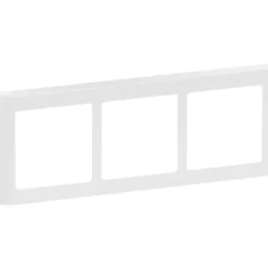 LK Fuga Soft 63 ramme, 3x1 modul, vandret, hvid