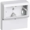 LK Opus 66 panelunderlag for Fuga antenne/datatudtag 2 modul, hvid