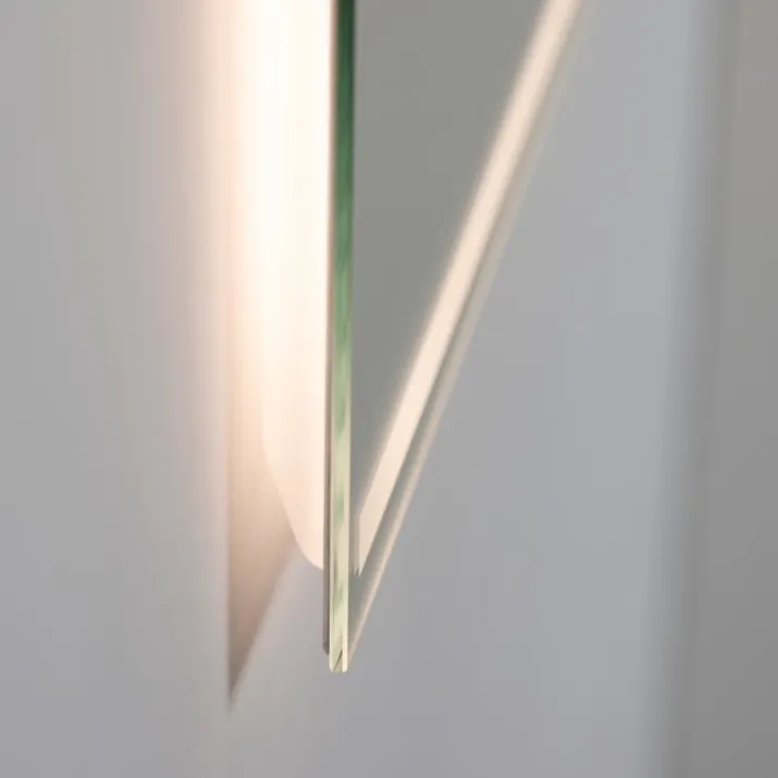 Loevschall Focus spejl med lys, 100x75 cm